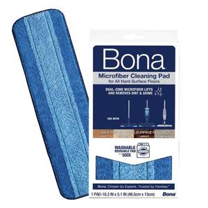lot 41910 image: Bona Microfiber Cleaning Pad for Hard-Surface Floors  Fits Bona Mops 1ct