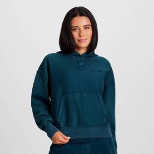 lot 41934 image: Champion Womens Vintage Wash Fleece Hooded Sweatshirt - Blue M