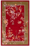 SAFAVIEH Metro 5 ft. x 8 ft. Red/Green Ornate Floral Border Area Rug - Retail: $391