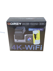 lot 37509 image: Odrey A2 Pro 4K Dash Cam with 5G WiFi Front and Rear - Retail $55