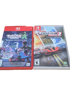 lot 37522 image: Pokemon Legends Z-A Nintendo Switch 2 Edition & Gear Club Unlimited 2 Standard Edition Bundle - Retail $75