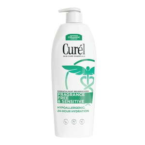 lot 37537 image: Curel Fragrance Free Moisturizer  Sensitive Skin Body Lotion for Dry Skin  20 oz