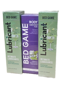 lot 41956 image: Bed Game Intimate Lubricant 3-Pack Bundle - Mojito & Chilled Mint, Best By 11072026 and 02282027