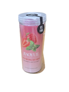 lot 41959 image: Jiaoyue Ice & Fire Oral Sex Liquid Strawberry Mint Flavored 10 Pack, Best By 03152026