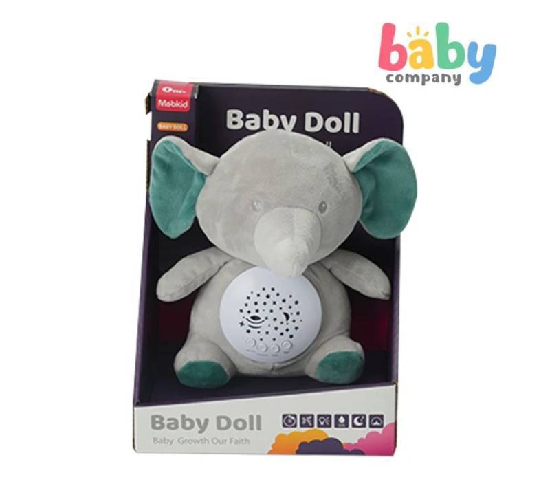 lot 41202 image: Baby Company Baby Plush Comfort Projector Plush - Elephant