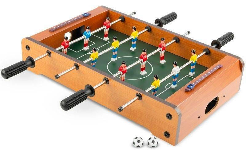 lot 42002 image: Hey Play 20-Inch Mini Foosball Table - Includes 2 Balls and Score Keeper - Retail $89