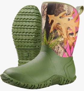lot 37562 image: HISEA Womens Rubber Garden Boots Waterproof Insulated Yard Gardening Shoes Mid Height for Mud Working Outdoor Size 10