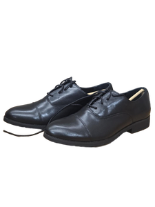 lot 37569 image: Golaiman Black Leather Cap-Toe Oxford Dress Shoes -Size 9.5 Mens