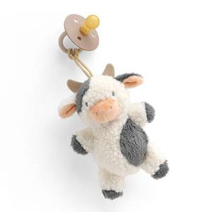 lot 37599 image: Itzy Ritzy Bitzy Pal Pacifier 0-6m - Cow BPA-Free, Phthalate-Free, Rubber Latex