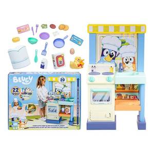 lot 40545 image: Cook With Chef Bluey Kitchen Playset  20 Sounds  Phrases  Music and Lights  Ages 3  Toddler Toys