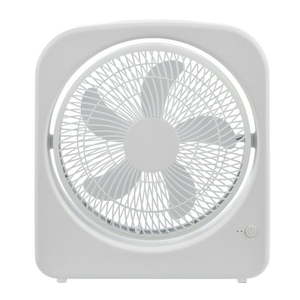 lot 40558 image: Mainstays 9  Portable Fan -White (One Fan Blade Broken)