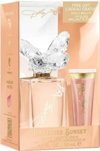 lot 41985 image: Dolly Parton Tennessee Sunset Eau De Toilette, Perfume for Women, 1.7 fl oz with Full Lip Gloss