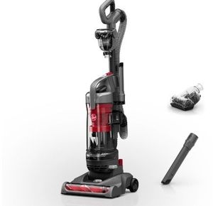 lot 42320 image: Hoover Rewind Pet Bagless Upright Vacuum Cleaner, Automatic Cord Rewind, Turbo
