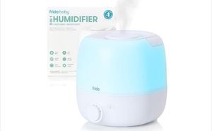 lot 42333 image: Frida Baby 3-in-1 Humidifier with Diffuser and Nightlight - White for Rooms 200-500 Sq. Ft., Quiet Operation, Portable, Adjustable Mist