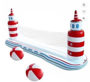 lot 42334 image: Inflatable Pool Volleyball Set, Floating Water Volleyball for Summer Pool Game