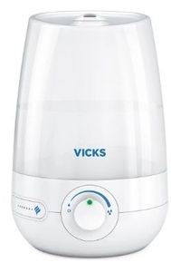 lot 42346 image: Vicks 1 Gallon Filter Free Cool Mist Humidifier 400 Sq Ft White VUL545