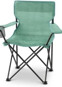 lot 42363 image: Adult Outdoor Portable Camp Chair Dealworthy - Sage Green Steel Frame, 225 Lb Capacity
