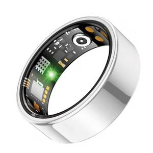 lot 39062 image: LivUp Smart Ring, Silver, Size 7 - Retail $51