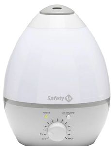 lot 40568 image: Safety 1st Rest Easy Ultrasonic Cool Mist 3-in-1 Humidifier, Grey