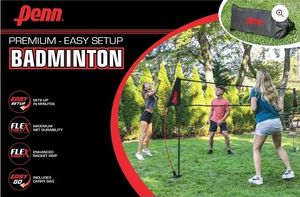 lot 42400 image: Penn Premium Easy Setup Badminton Set