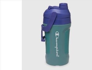 lot 42403 image: 40 Oz Leak-Proof Water Bottle with Fence Hook Non-Slip Grip and Twist-Off Lid