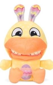 lot 42411 image: Chatter Chompers Easter Duck Plush 6.5 Interactive Collectible Toy Funny Sound Effects Ages 3