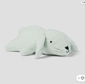 lot 42415 image: Pillowfort Easter Mint Bunny Weighted Plush Kids Throw Pillow Pillow-fort 21