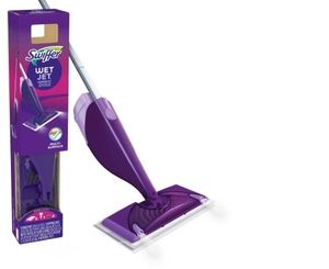 lot 42420 image: Swiffer Wet Jet Mop Floor Cleaner for Mopping Wood Laminate Tile Cleaning Set Fresh Scent
