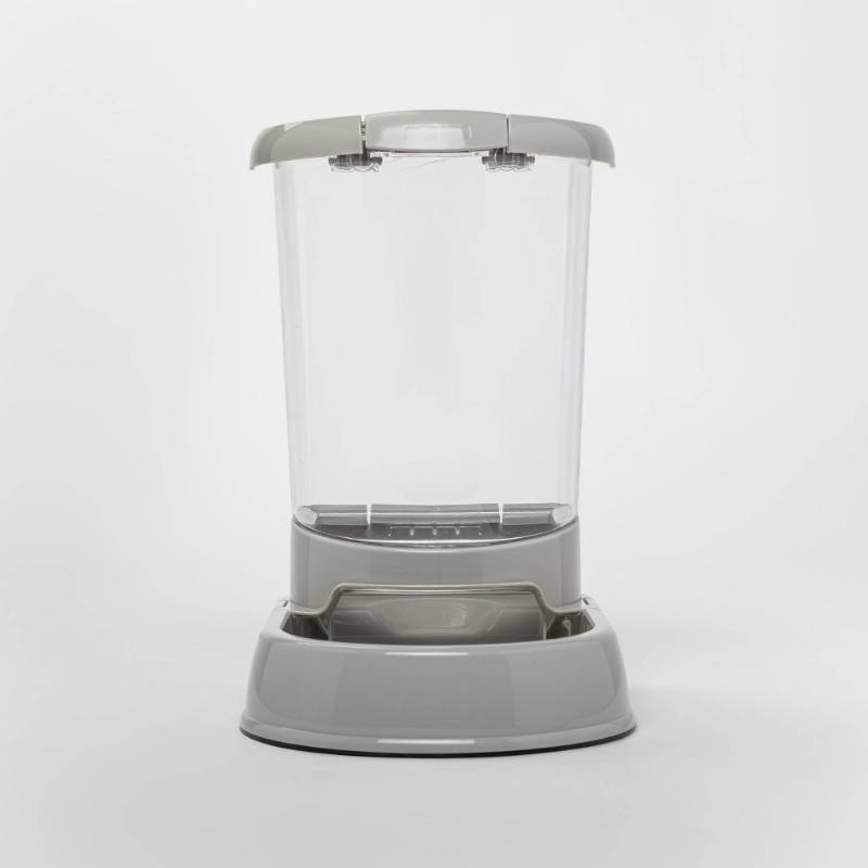 lot 41306 image: Small Gravity Dog & Cat Feeder - 2 12 lbs - Boots & Barkley Automatic, Non-Slip Base, Leak-Resistant (Cracked)