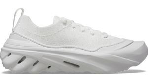 lot 37625 image: Crocs Stretch Sole Lace-Up Sneakers in White Size 6 Men, Size 8 Women
