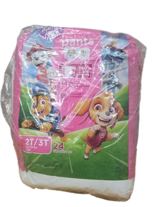 lot 37628 image: Paw Patrol Girls Training Pants 2T3T 24 Count
