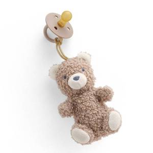 lot 37647 image: Itzy Ritzy Bitzy Pal Pacifier 0-6m - Bear BPA-Free, Rubber Latex