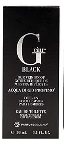 lot 37658 image: Parfums Belcam Ge�u Black for Men Eau De Toilette Spray  3.4 fl oz
