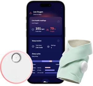lot 37674 image: Owlet Dream Sock Baby Monitor (Does Not Come with a Charger)- Retail $149