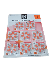 lot 37677 image: Members Mark Hearing Aid Batteries, Size 13, Orange Tab, 48 Count