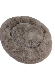 lot 40591 image: Brown Plush Donut Dog Bed