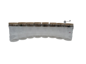 lot 40617 image: 8 Pack of Glass Cups with Straws