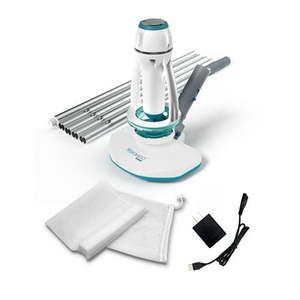 lot 40620 image: Kokido White and Blue Telsa 18 Rechargeable Pool Vacuum - Retail $78