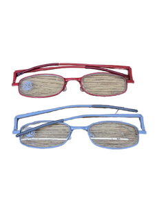 lot 37693 image: Set of 2 Folding Reading Glasses 2.5 and 3.0 Strength