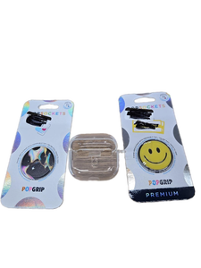 lot 37701 image: PopSockets PopGrip Bundle with Clear AirPods Case