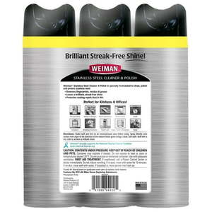 lot 37705 image: Weiman Stainless Steel Cleaner and Polish (17 Ounce 3 Count)