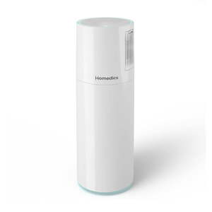 lot 37730 image: Homedics Portable Ultrasonic Humidifier with Night-Light and Aromatherapy White