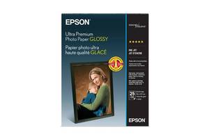lot 37742 image: Epson Ultra Premium 25-ct. Glossy Photo Paper 8.5x11