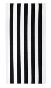 lot 39079 image: 4-Pack Mainstays Cabana Stripe Cotton Blend Beach Towel, 58 x 28, Black
