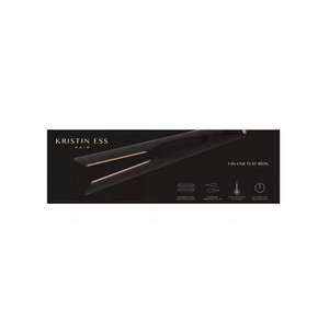 lot 40641 image: Kristin Ess Hair 3-In-One Ceramic Flat Iron Hair Straightener for Straightening  Waving  Curling  Dual Voltage  Auto Shut-Off - Retail $125