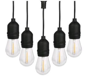 lot 40651 image: Pure Garden 50FT Outdoor String Lights with Vintage-Style LED Edison Bulbs