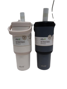 lot 40660 image: Ello Retractable Straw Stainless Steel 2 Pack