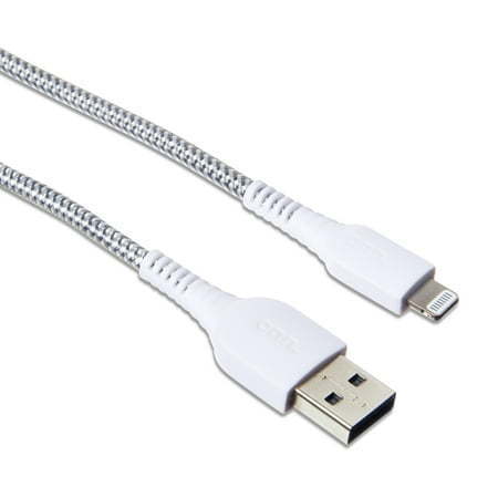 lot 41548 image: onn. Lightning to USB Cable  Chevron White 6