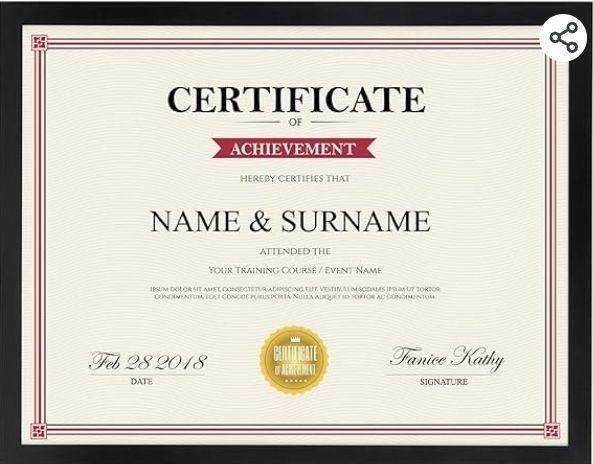 lot 42178 image: Giftgarden 8.5x11 Picture Frame Black, Certificate Award Document Diploma 8.5 by 11 Thin Frame for Wall Tabletop Display, Single Pack