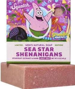 lot 37754 image: 2 Count of Dr. Squatch SpongeBob SquarePants Mens Bar Soap, Natural Bar Soap for Men, SpongeBob SquarePants Limited Edition, Sea Star Shenanigans, 5 Oz